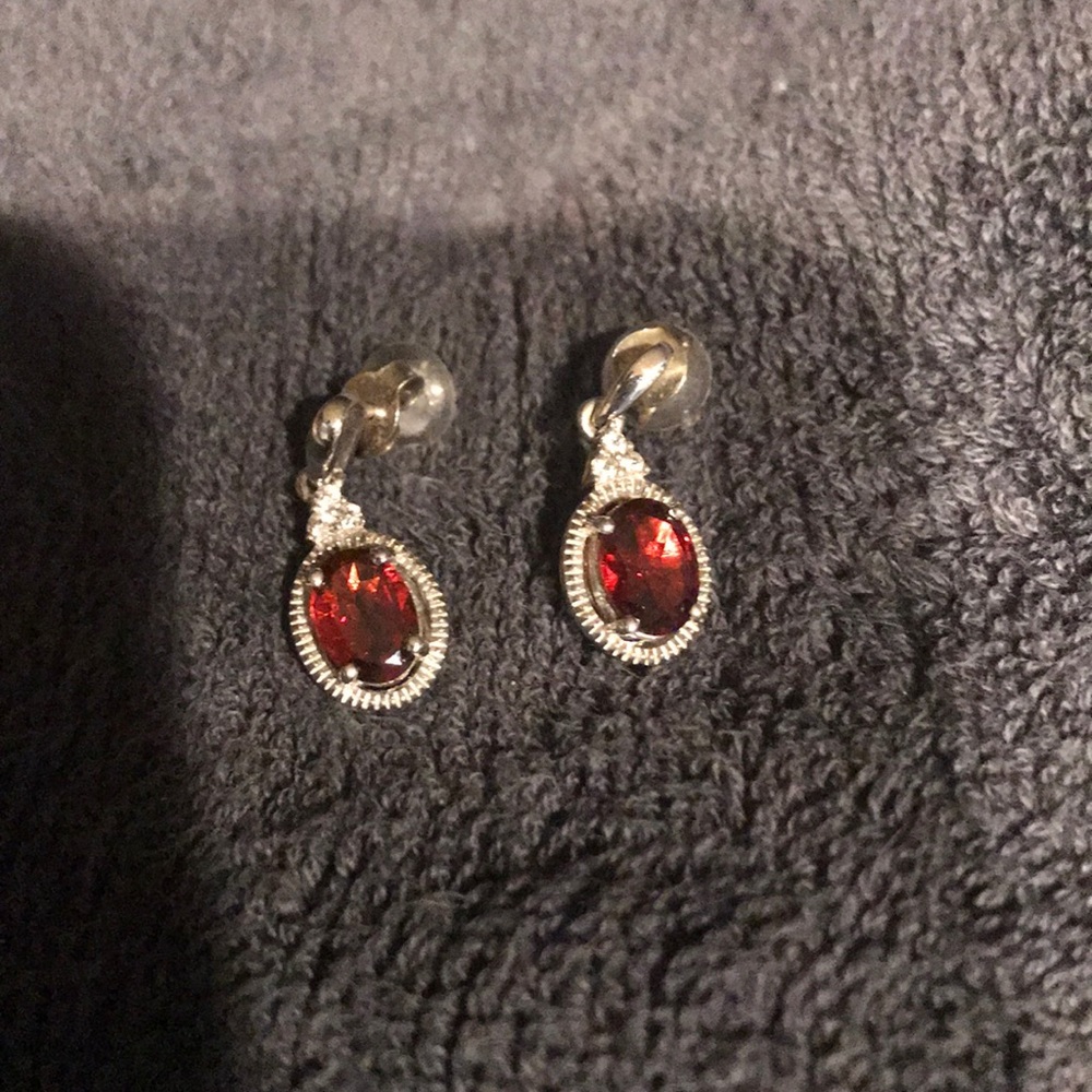 Red Ruby Earrings - image 1